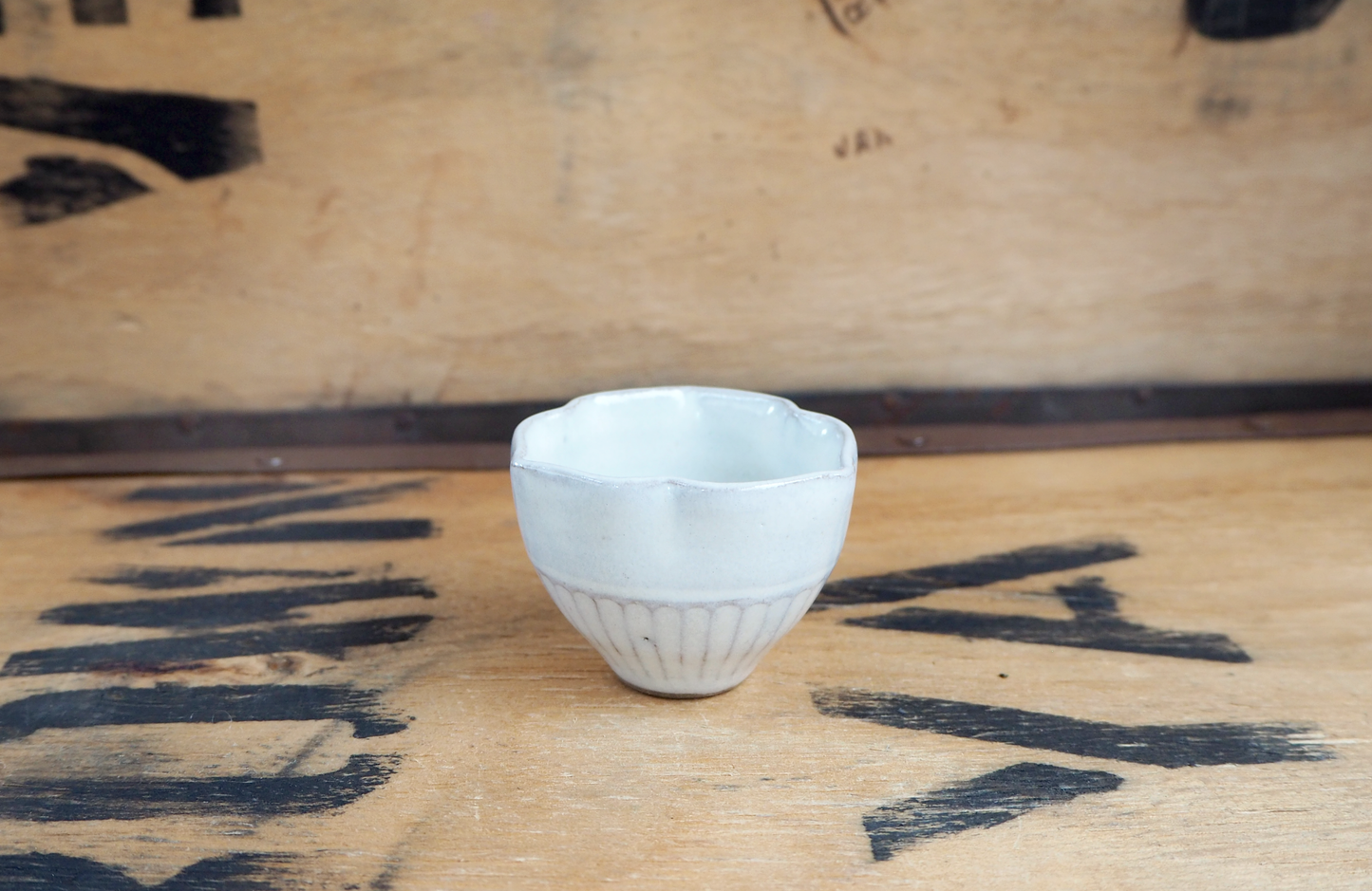 Flower Tea Bowl by Munehiro Nakao